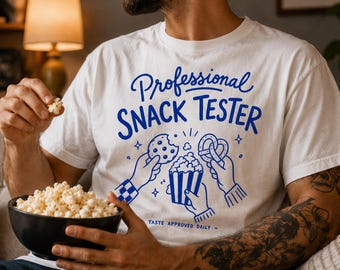 Professional Snack Tester, PNG, SVG, Adults & Kids Funny Foodie Shirt (Digital Download)