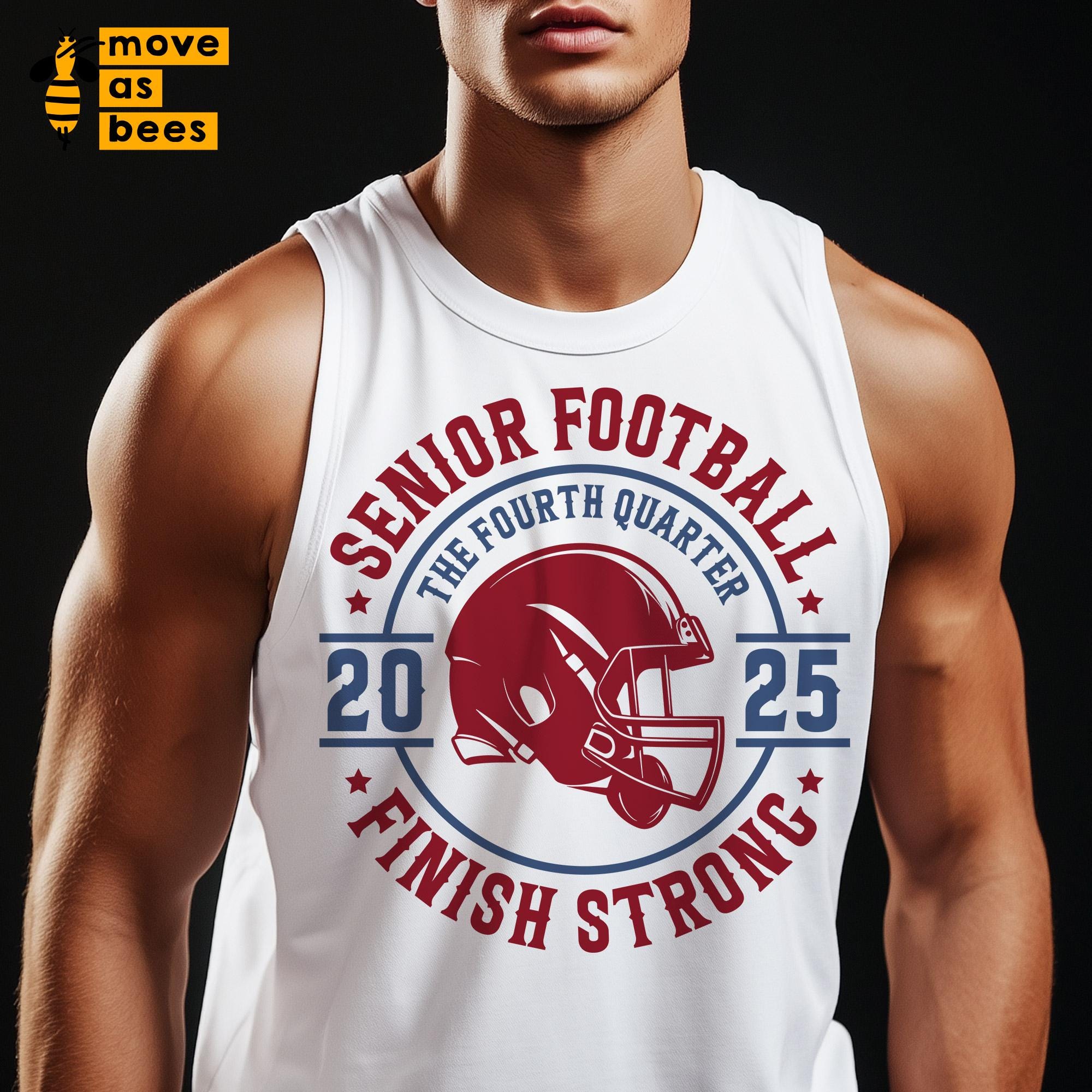 Senior Football 2025 Svg, Png, The Fourth Quarter, Finish Strong, Football Shirt Svg, Football Season 2025 Svg, for Cricut, Sublimation