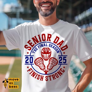 Lacrosse Senior 2025 Papa geschnitten Datei - Png - Lacrosse Papa Shirt - Endspurt