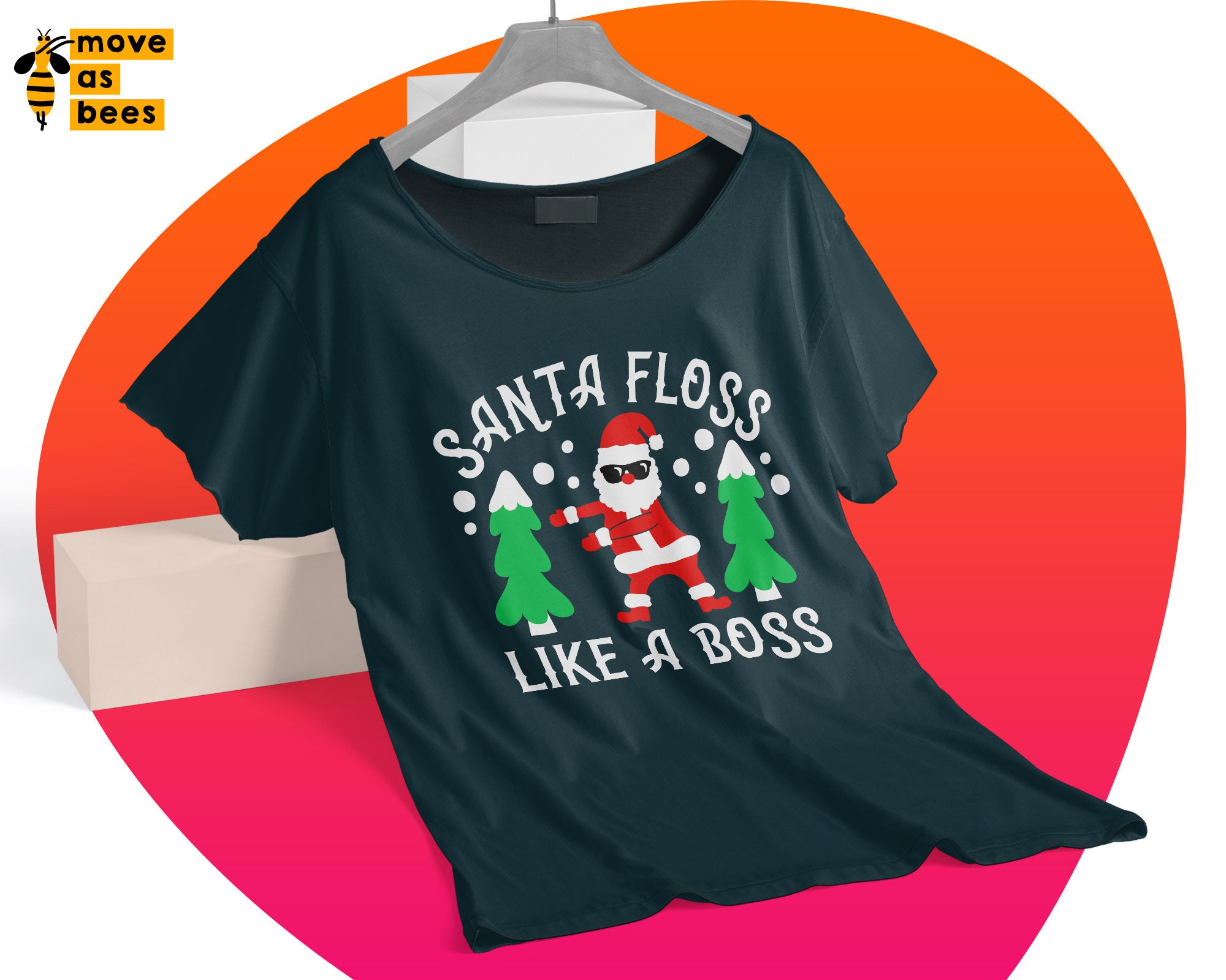 Santa Floss Like A Boss Svg Flossing Santa Svg Christmas | Etsy