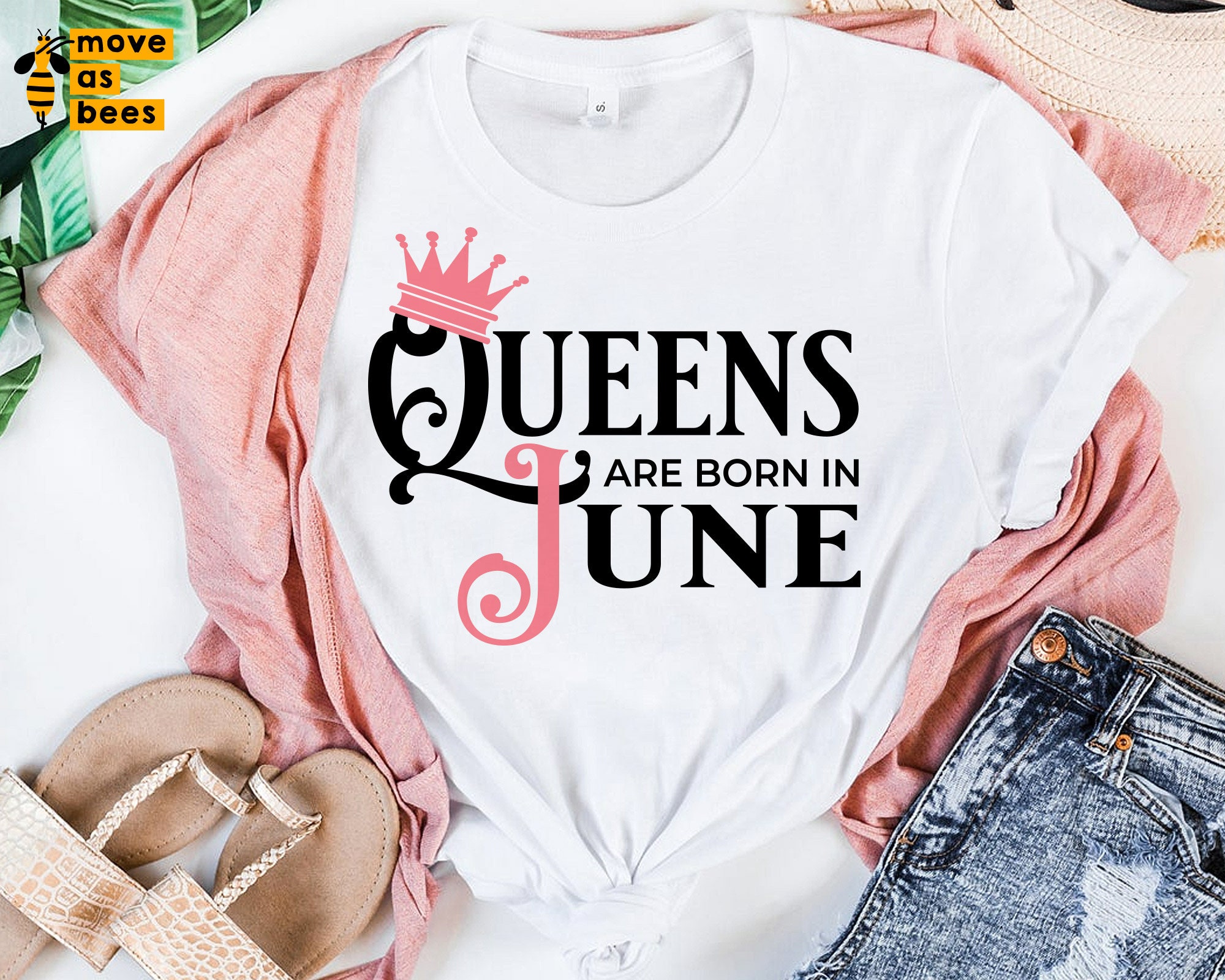 Queens Are Born in June Svg Png June Queen Svg Shirt Svg Etsy