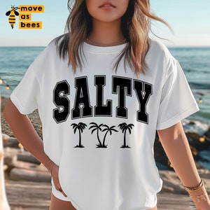 Salty SVG, PNG, Varsity, Vacation Shirt Svg, Sea, Ocean, Holidays, Beach Svg, Summer Svg, Digital Download, Cricut, Sublimation, Heat Press