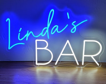 Letrero de neón personalizado para bar en casa, letrero de neón personalizado para bar en casa, letrero de neón novedoso, letrero de neón de regalo, letrero de neón para papá, regalo de neón para el Día del Padre