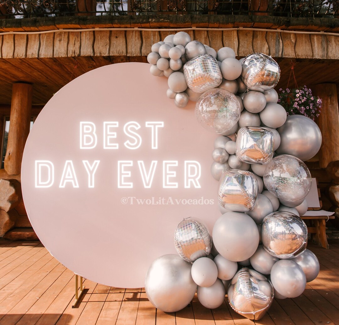 Best Day Ever Neon Sign Wedding Neon Sign Boho Wedding Sign Etsy