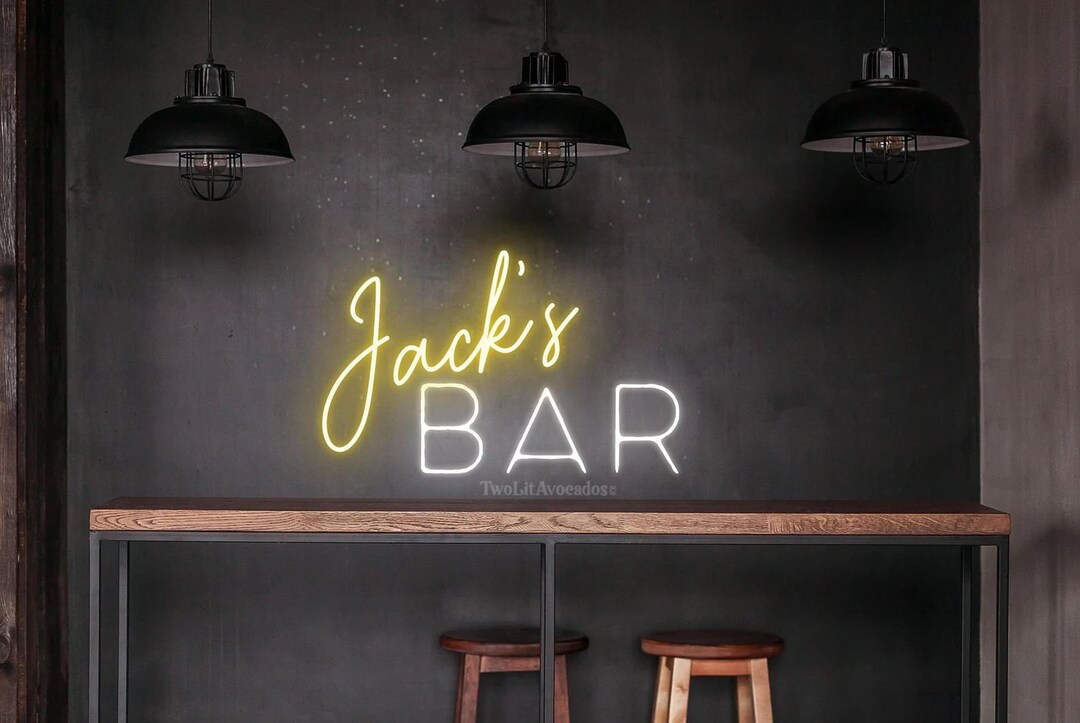 Personalized Home Bar Neon Sign, Customized Home Bar Neon Sign, Novelty