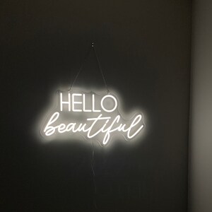 Hello Beautiful Neon Sign, Bridal Party Neon Sign, Bridal Neon Sign ...