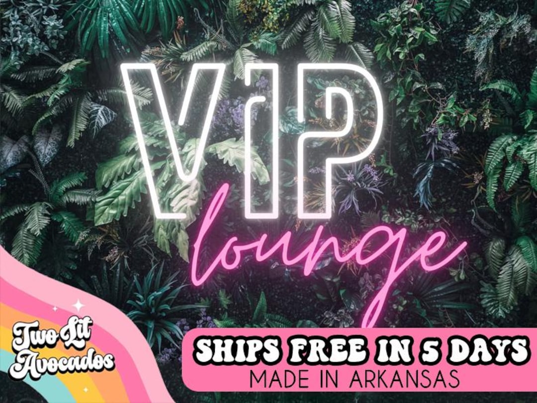 Letrero de neón para sala VIP, letrero de neón para club, letrero de ...