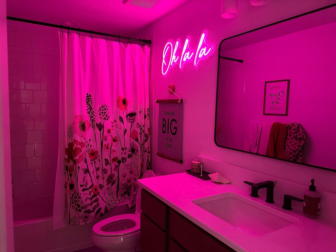 Oh La La Neon Sign Bathroom Neon Sign Girly Neon Sign Girly - Etsy