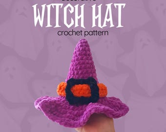 Crochet Witch Hat Pattern: Halloween Amigurumi Decor (PDF Pattern)