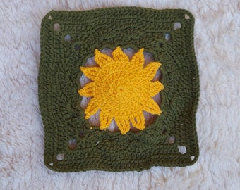 sunshine granny crochet pattern tutorial for bags, pillow cases, blankets, coasters etc. pdf pattern
