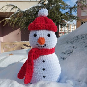 Gehäkelte Schneemann-Plüsch-Anleitung: Anfängerfreundliche Weihnachtsdeko (PDF-Anleitung)