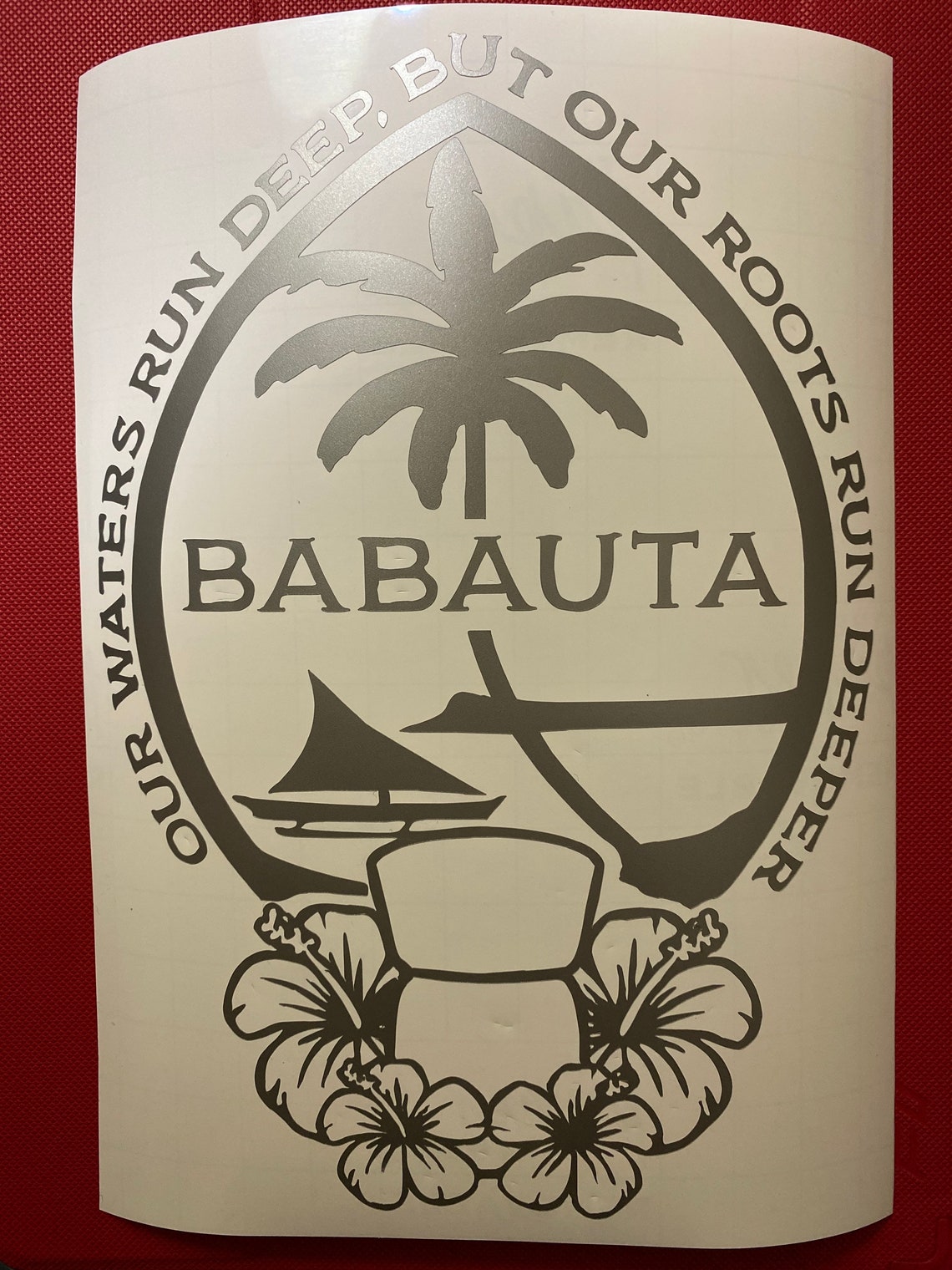 Guam Seal Custom Made Vinyl Sticker Vinyl Decal Guam Etsy