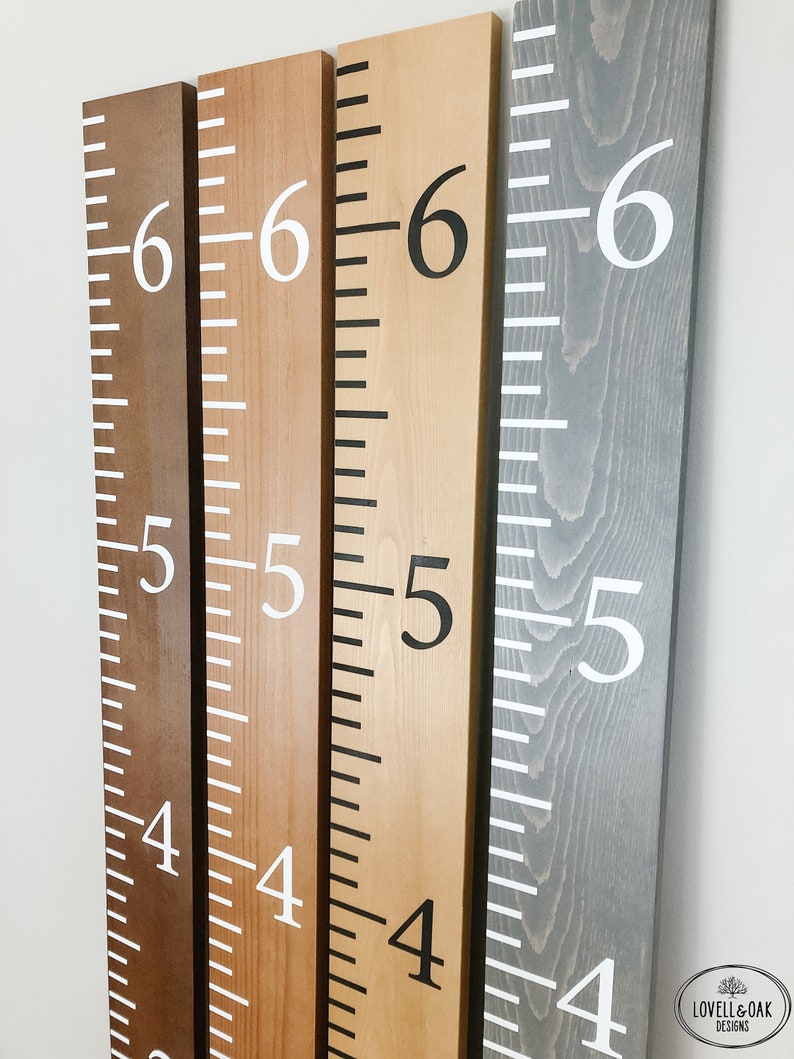 Wooden Ruler Growth Chart For Kids