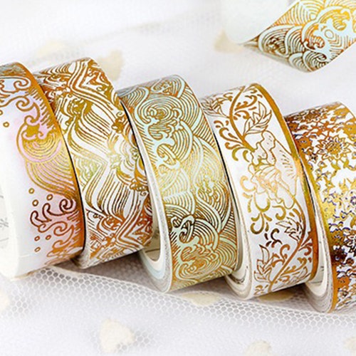 Japan Gold Foil Washi Tape Etsy