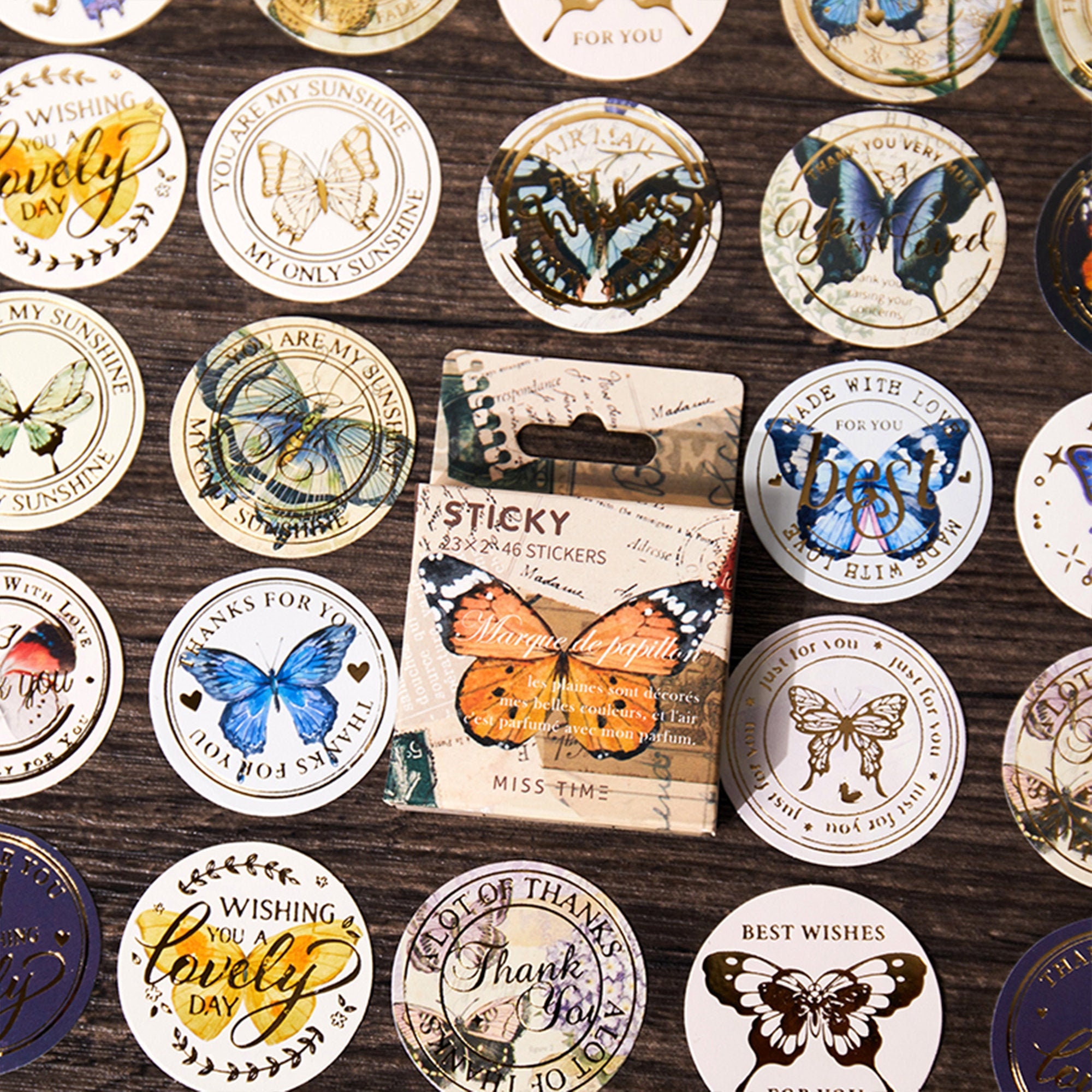 NEW Gold Foil Seal Stickers Party Favor Gift Wrapping Etsy