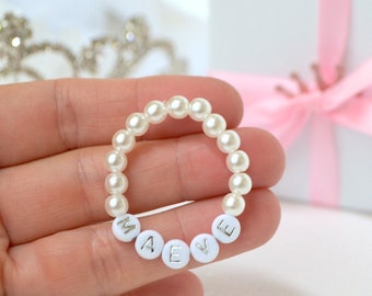 Pearl Baby Bracelet, Newborn Toddler Bracelet, Photoshoot, Personalized Baby Girl Bracelet, Baby Shower Gift, Best Friends Bracelet