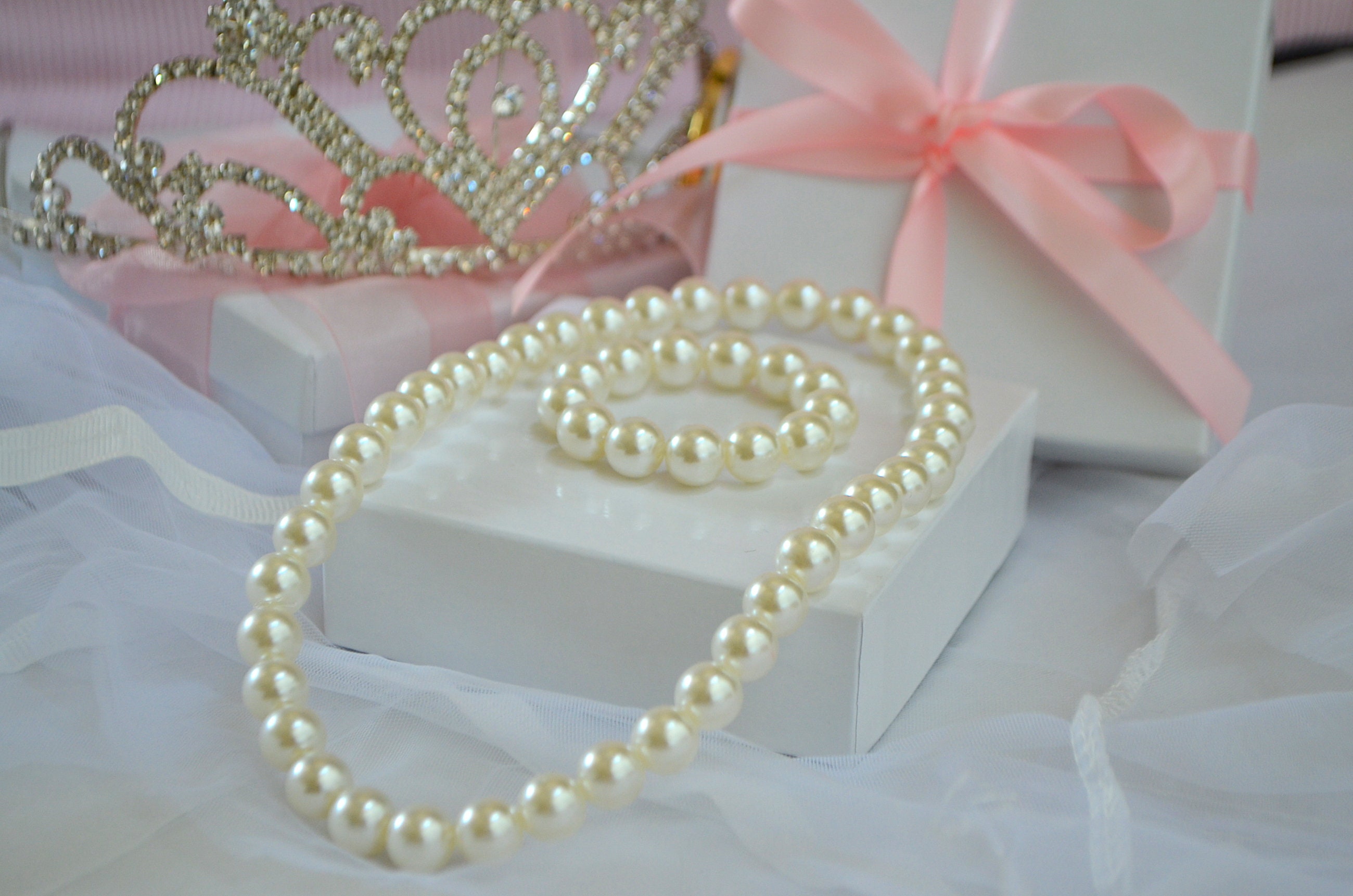 Pearl Baby Necklace Toddler Pearl Necklace Pearl Bracelet Etsy