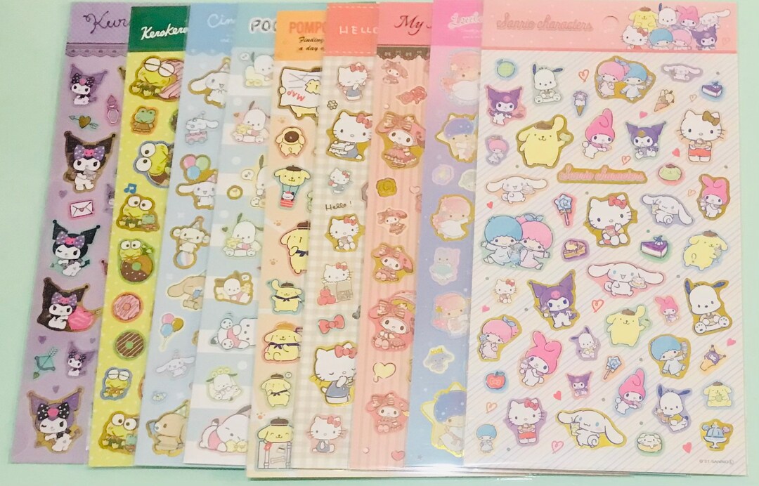 Sanrio characters Big sticker 2021_ Hello Kitty / Little Twin