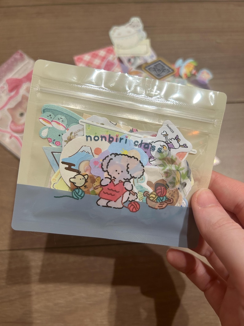 Japanese Random Flake Sticker Mix: 10, 20, 30, 60 or 100 mix (NEW designs added regularly) image 2