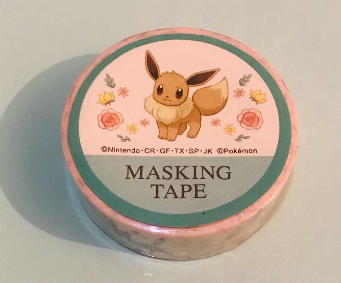 Pokémon washi tape official goods Pikachu Eevee Eevee Etsy
