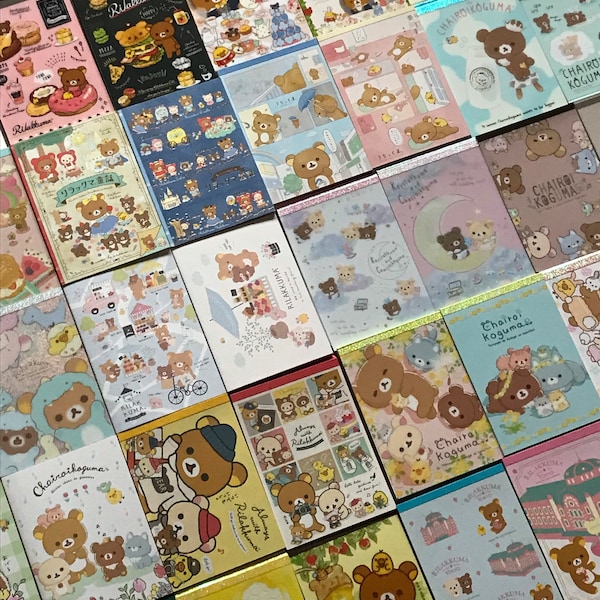 Rilakkuma Mezcla de notas grandes - 30/50/70 hojas diferentes