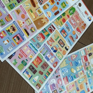 かわいいお買い物シール（コンビニ、スーパー、ドラッグストア） - 日本製