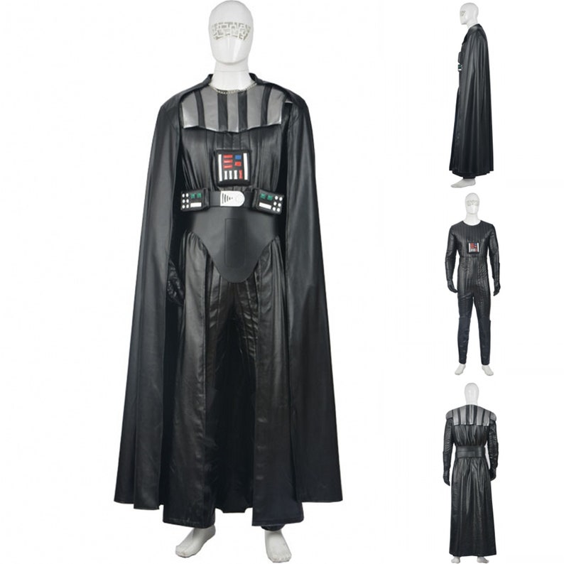 Details about / Star Wars Darth Vader Cosplay Costume Anakin Skywalker Outfit Set Uniform Cape