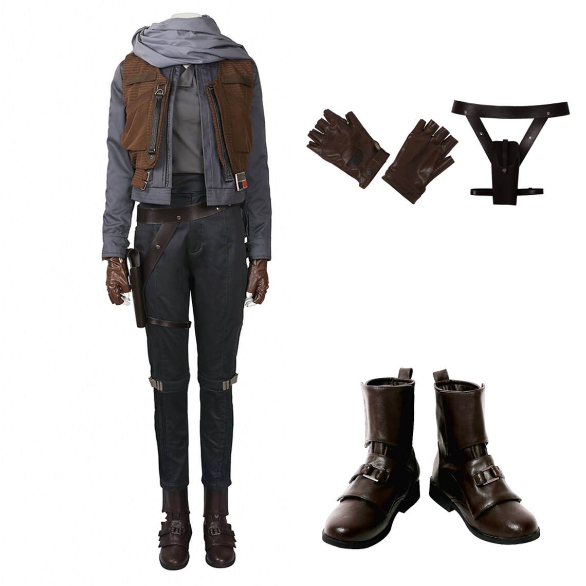 Jyn Erso Costume Of Rogue One A Star Wars Story Cosplay Star Etsy