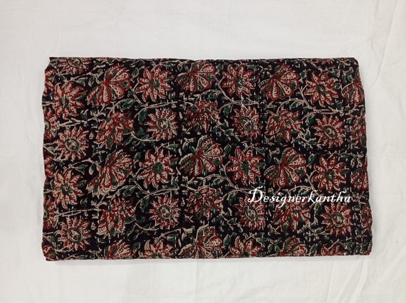 Details about   Throw Blanket Gudari Kantha Floral Printed Vintage Handmade Kantha Multi Color 