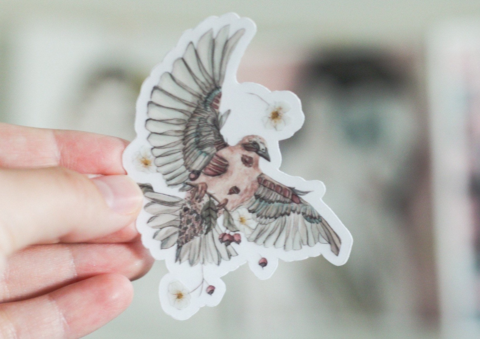 Wounded Sticker Wounded Bird Clear Sticker - Etsy
