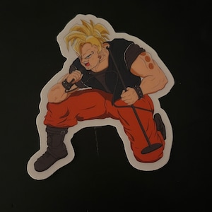 Punk Goku duidelijke sticker