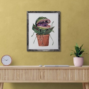 Audrey Little Shop of Horrors Watercolor Artwork