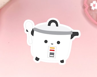 Rice Cooker Sticker / Paper Vinyl Sticker / Laptop Sticker / Cute