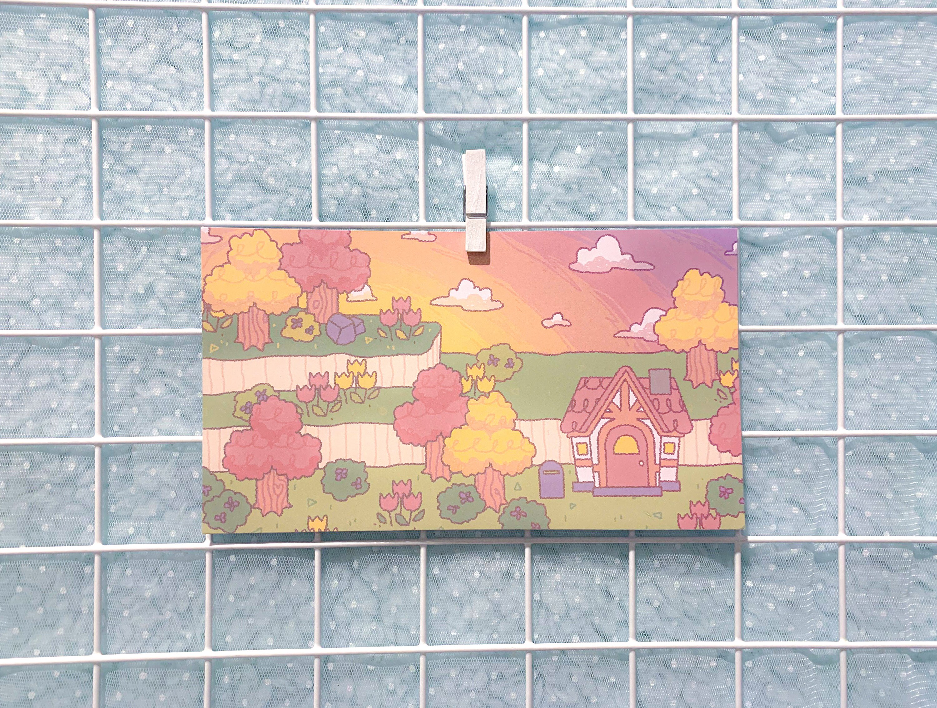 Animal Crossing New Horizons Fall Landscape Print | Etsy