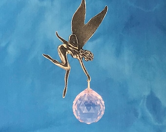 ALL  Swarovski Crystal Sun Catcher, 16” FAIRY Suncatcher 20mm or 30mm ball, Hanging Window Gift, Prism. FengShui, Lot of BEAUTY & sparkle.