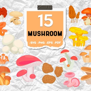 Mushroom svg,Mushroom bundle svg,mushroom clipart,mushroom vector,mushroom silhouette,mushroom print file, printable, svg file, svg