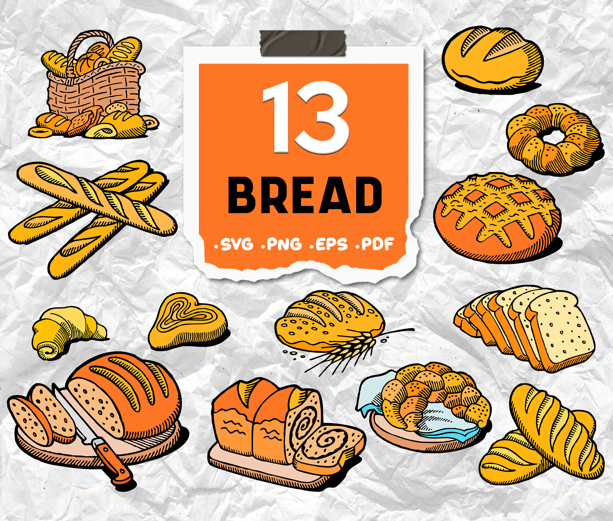 Bread Svg,bread SVG Bundle,bread Svg,bread Silhouette Svg,bread,bread