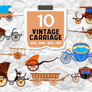 Vintage carriage svg,Carriage svg, princess carriage svg, carriage clipart, cinderella carriage,carriage silhouette svg files,print file,svg