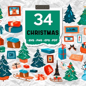 Christmas svg, Christmas tree svg, Christmas Clipart, Svg Files, Santa SVG, Christmas print file, Winter Svg,Holiday svg,print file,svg file