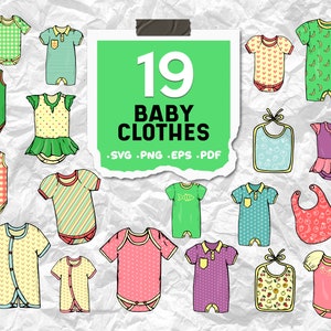 Baby clothes clipart, Kids stuff svg, Boho clipart, Baby shower clipart, Shoes clipart,Newborn Fashion clothes,Toys svg, print file,svg file