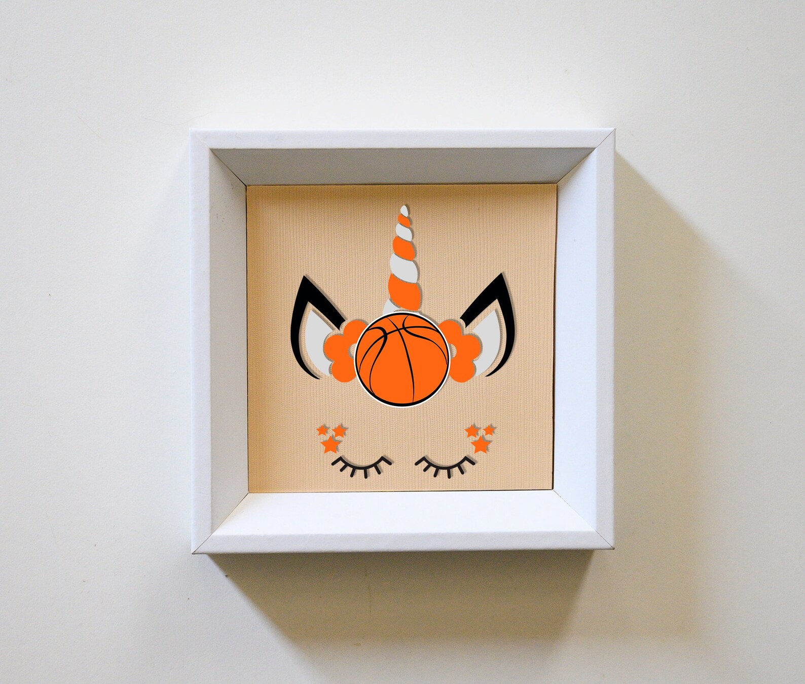 Basketball Unicorn SVG, Instant Download File, Unicorn Face, Basketball