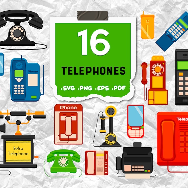 Telephones svg,Telephones PNG, Telephones Vector Clipart, Telephones Graphics, Digital Download, Antique Telephone Svg, Phone Svg,print file