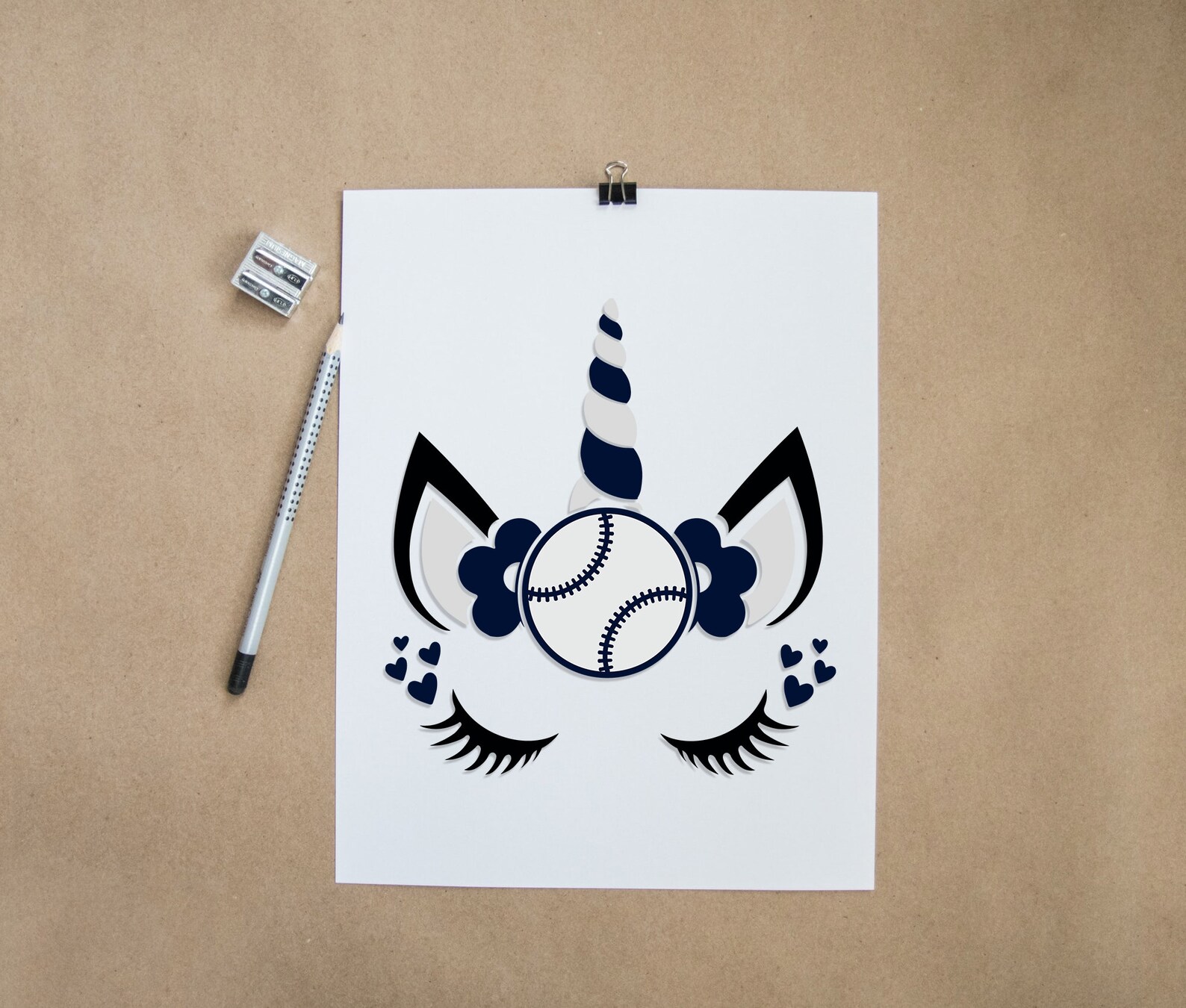 Baseball Unicorn Svg Baseball Clip Art Magical Baseball SVG Etsy