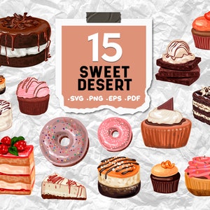 Sweet desert svg,Cupcake SVG Bundle, Cupcake SVG, Cupcake Clipart,Cupcake Vector,sweets svg, dessert svg,print file,printable,svg file,svg