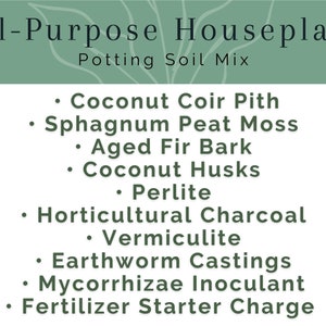 All-Purpose Houseplant Potting Soil Mix Premium Organic Blend For Foliage Plants Tropicals, Aroids, etc Mycorrhizal-Rich & pH Balanced image 3