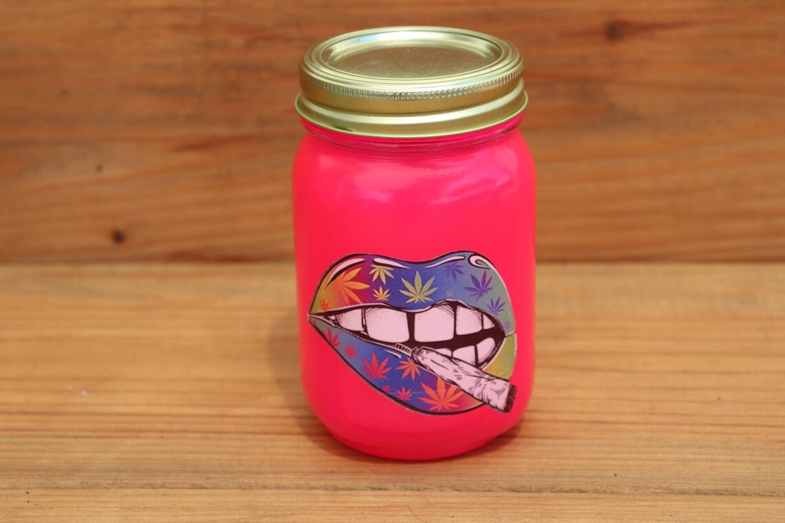Stash Jar Weed Jars Nug Jar Girly Stoner Pot Bud Jar Stoners Etsy