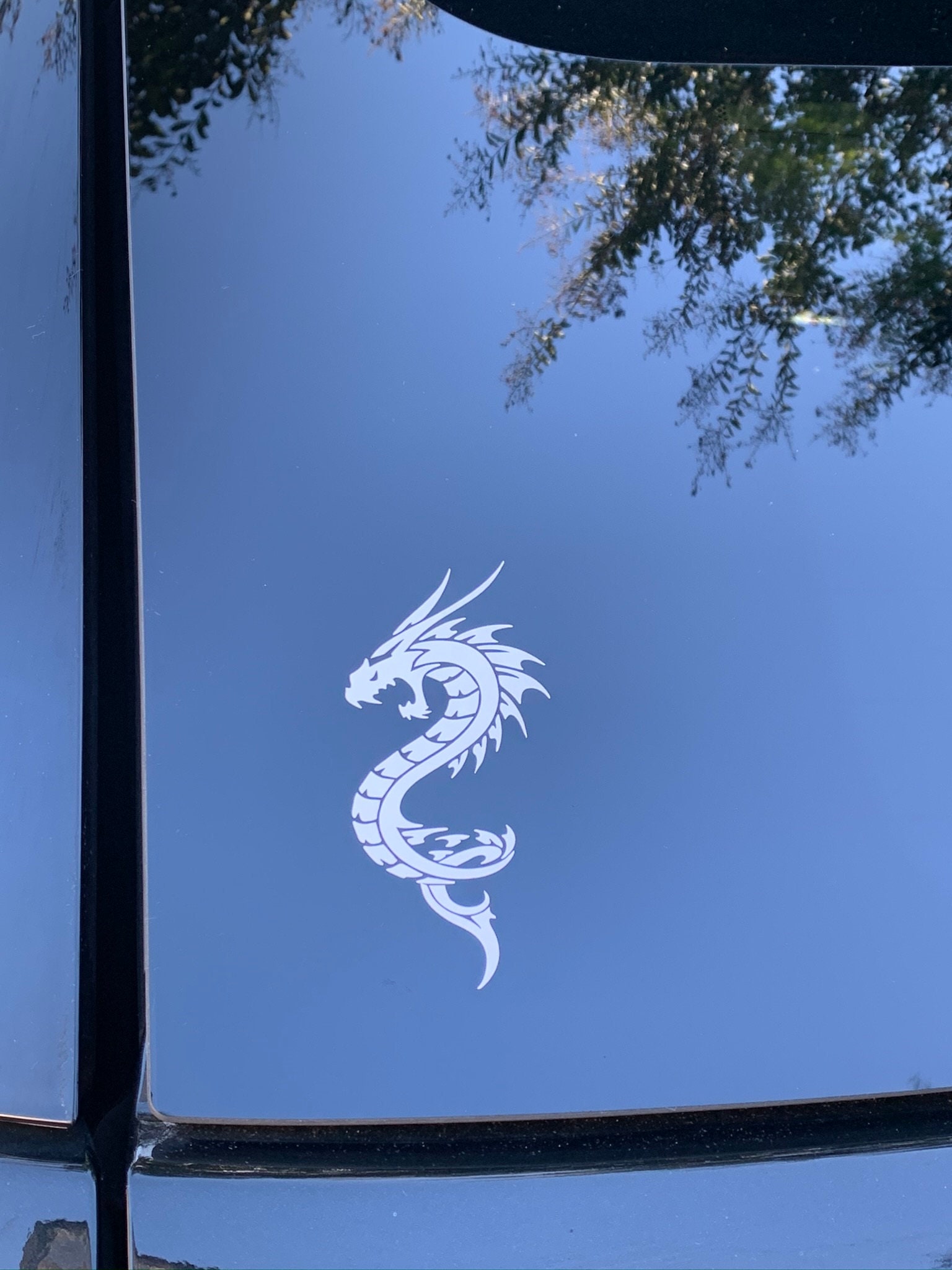 Car Decal Dragon Decal Dragon Sticker Car Sticker Window Etsy