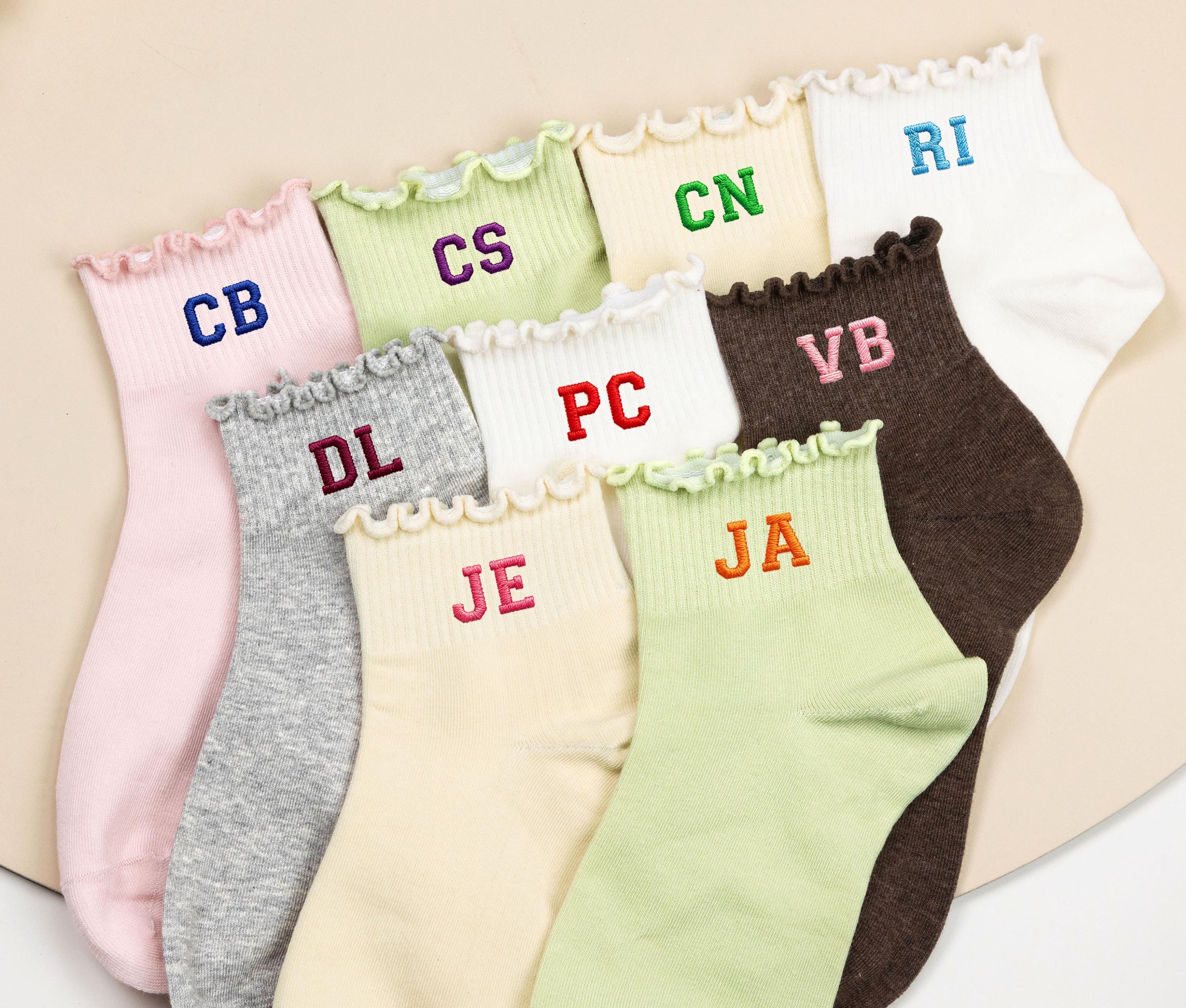 Custom Personalized Embroidered Socks,custom Text Socks,personalized ...