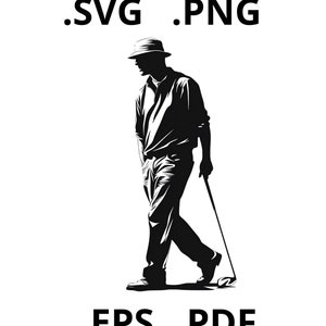 Golf SVG Perfect for the Avid Golfer, Golf Clipart: High-Quality SVG for Your Projects, Golf Cut File Versatile Artwork for Your Craft