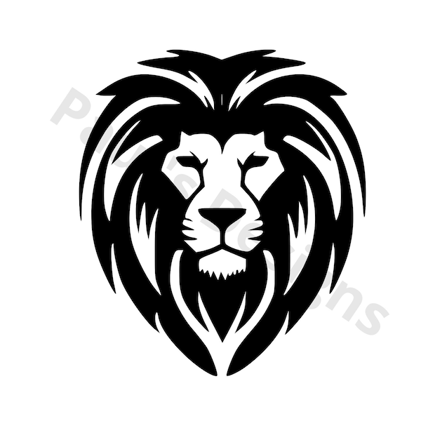 Lion SVG - eps - dxf - 300dpi - PNG - JPG - Clipart - Clip Art - Instant Download - Cricut Explorer - Silhouette Cameo